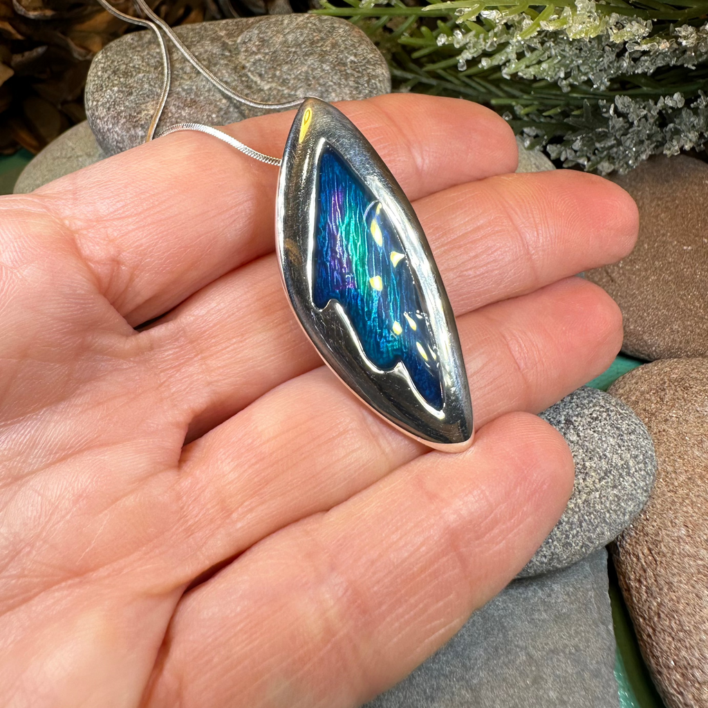 Northern Lights Necklace - Handmade in Scotland | Pendant | Wiccan Center