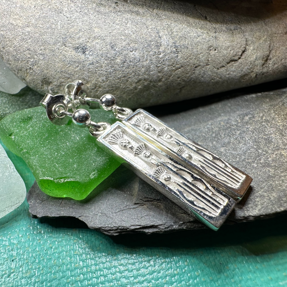 Ella Triple Scottish Thistle Earrings - Handmade in Scotland | Dangle Earrings | Wiccan Center