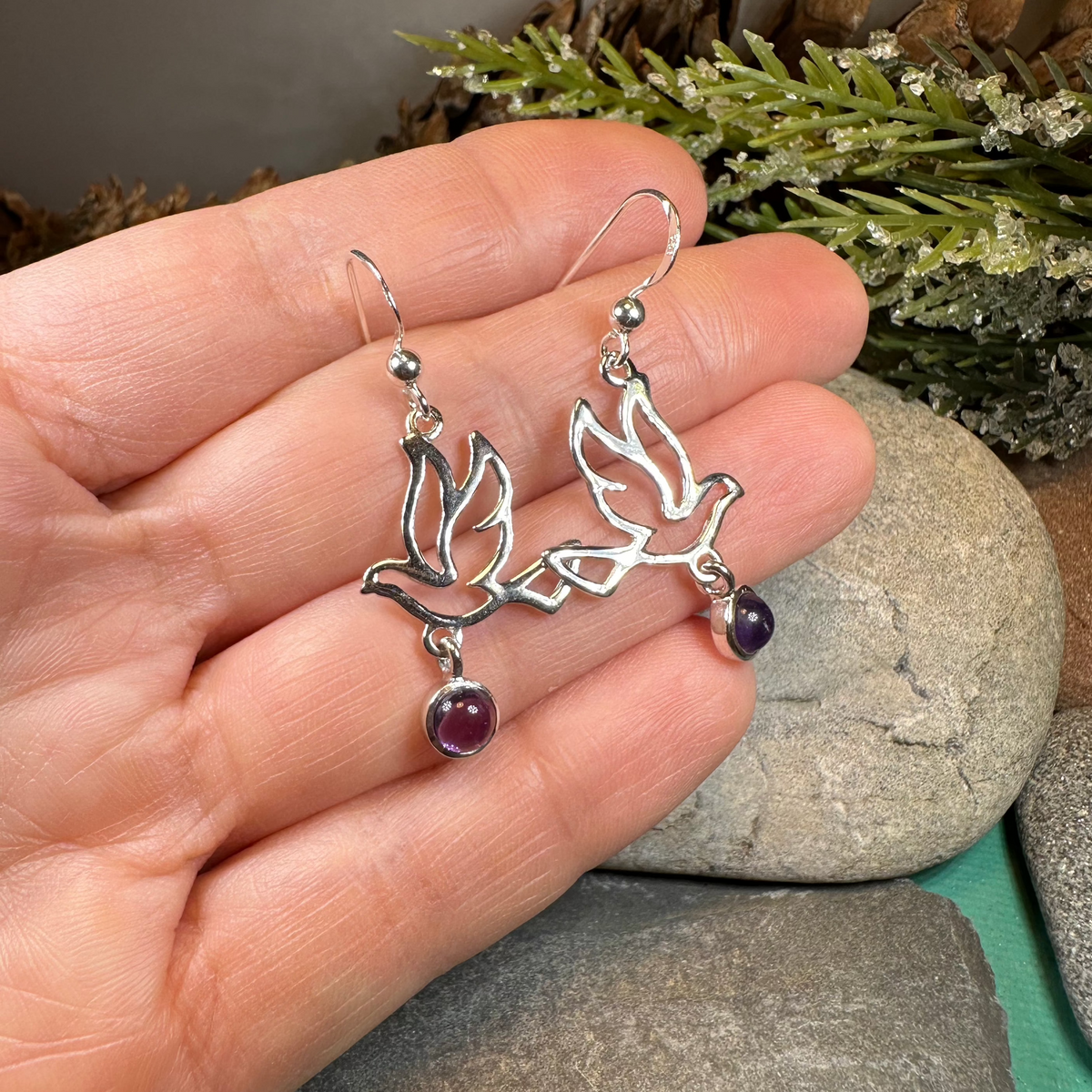 Forever Dove Earrings | Dangle Earrings | Wiccan Center