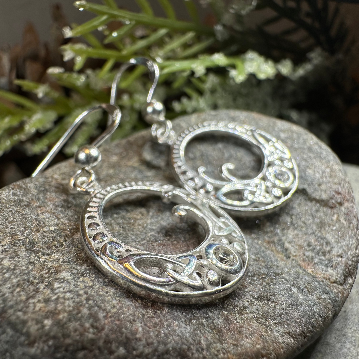 Zia Trinity Knot Earrings | Dangle Earrings | Wiccan Center