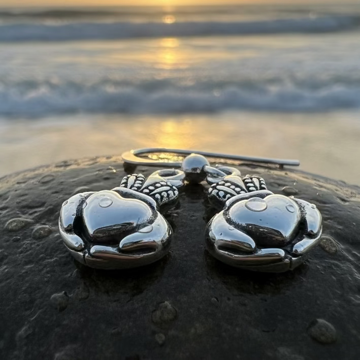 Idalia Irish Claddagh Earrings in Sterling Silver | Dangle Earrings | Wiccan Center