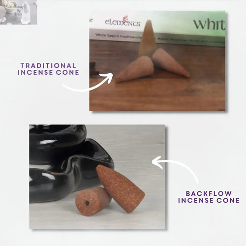 16 oz Jar of Reverse Incense Cones - Unique Downward Smoke Flow | Incense | Wiccan Center