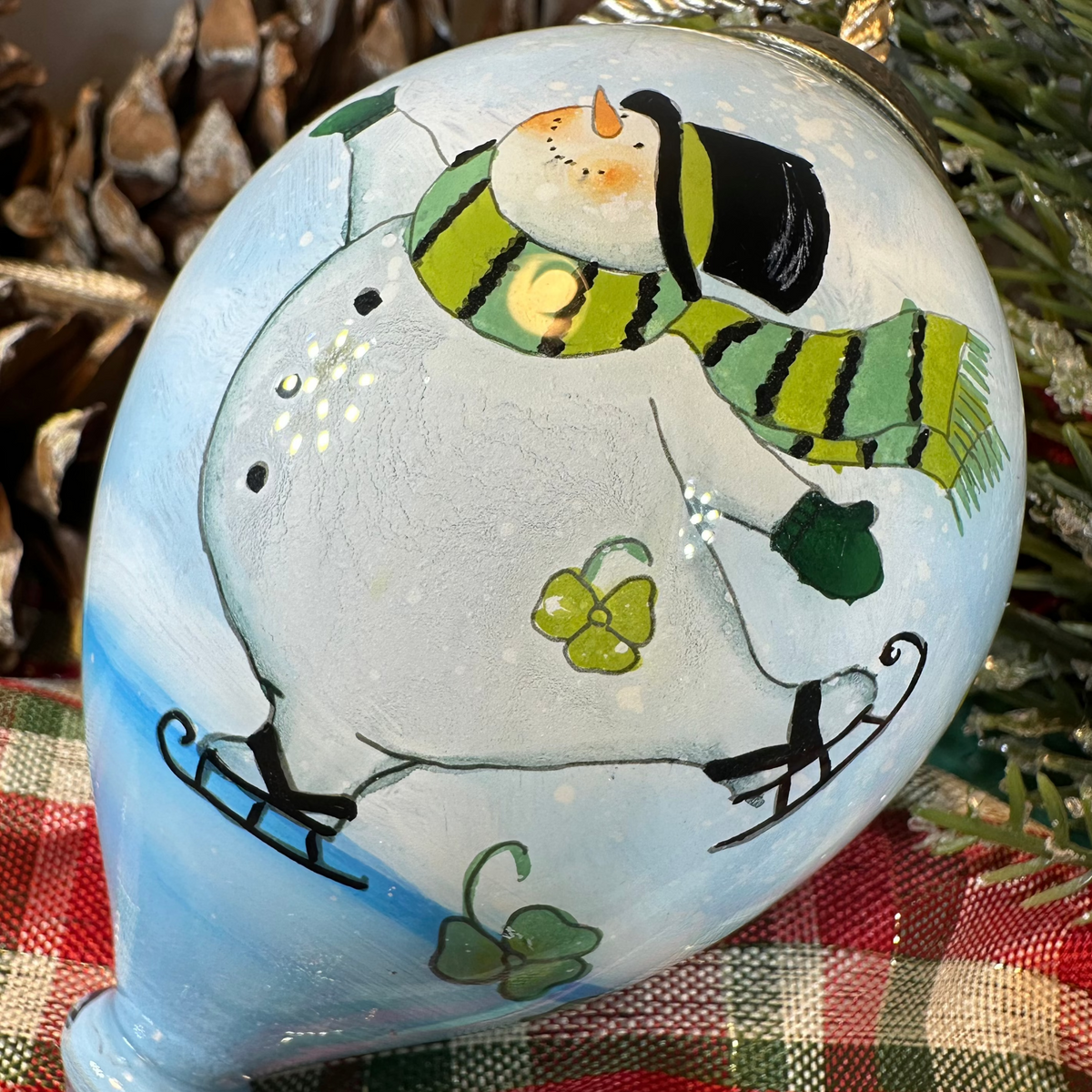 Irish Shamrock Snowman Ornament | Gifts | Wiccan Center