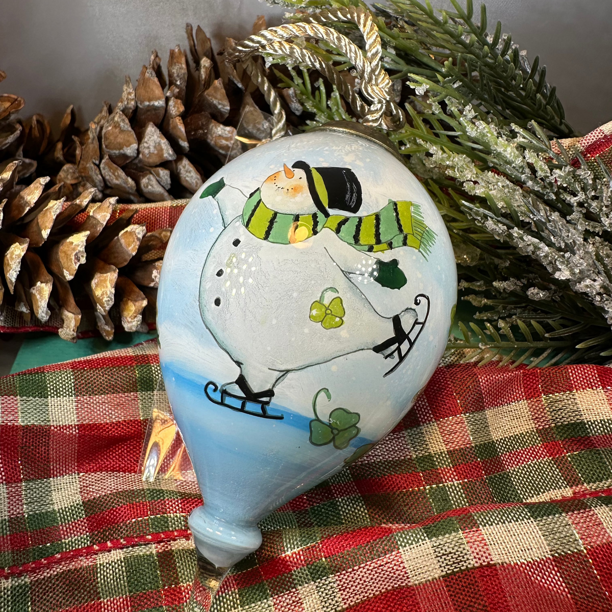 Irish Shamrock Snowman Ornament | Gifts | Wiccan Center