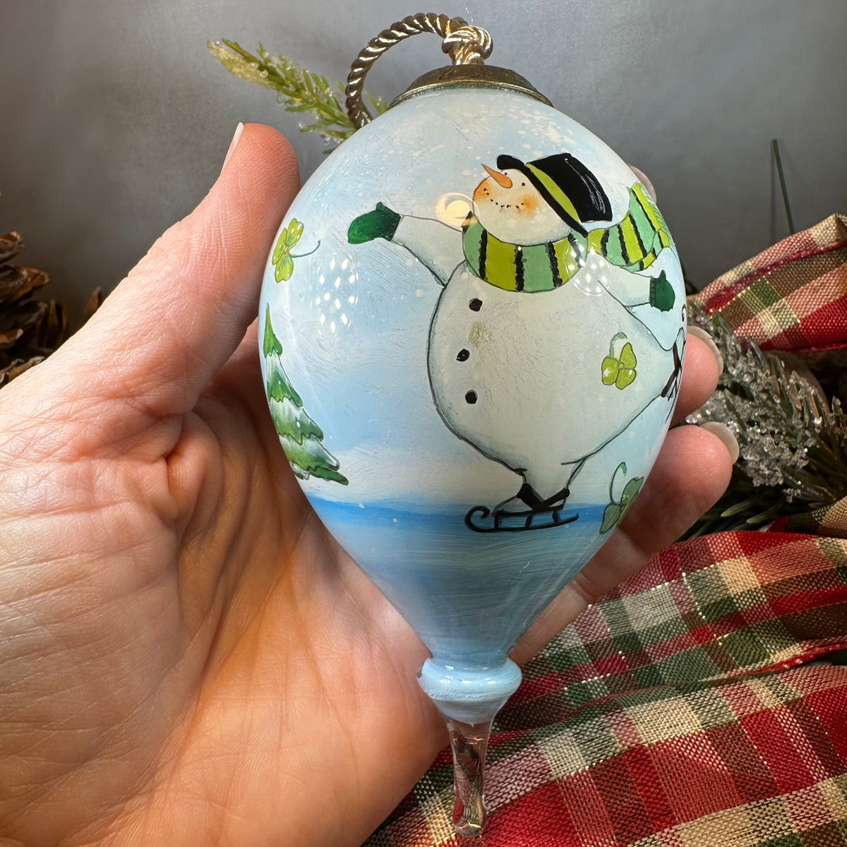 Irish Shamrock Snowman Ornament | Gifts | Wiccan Center