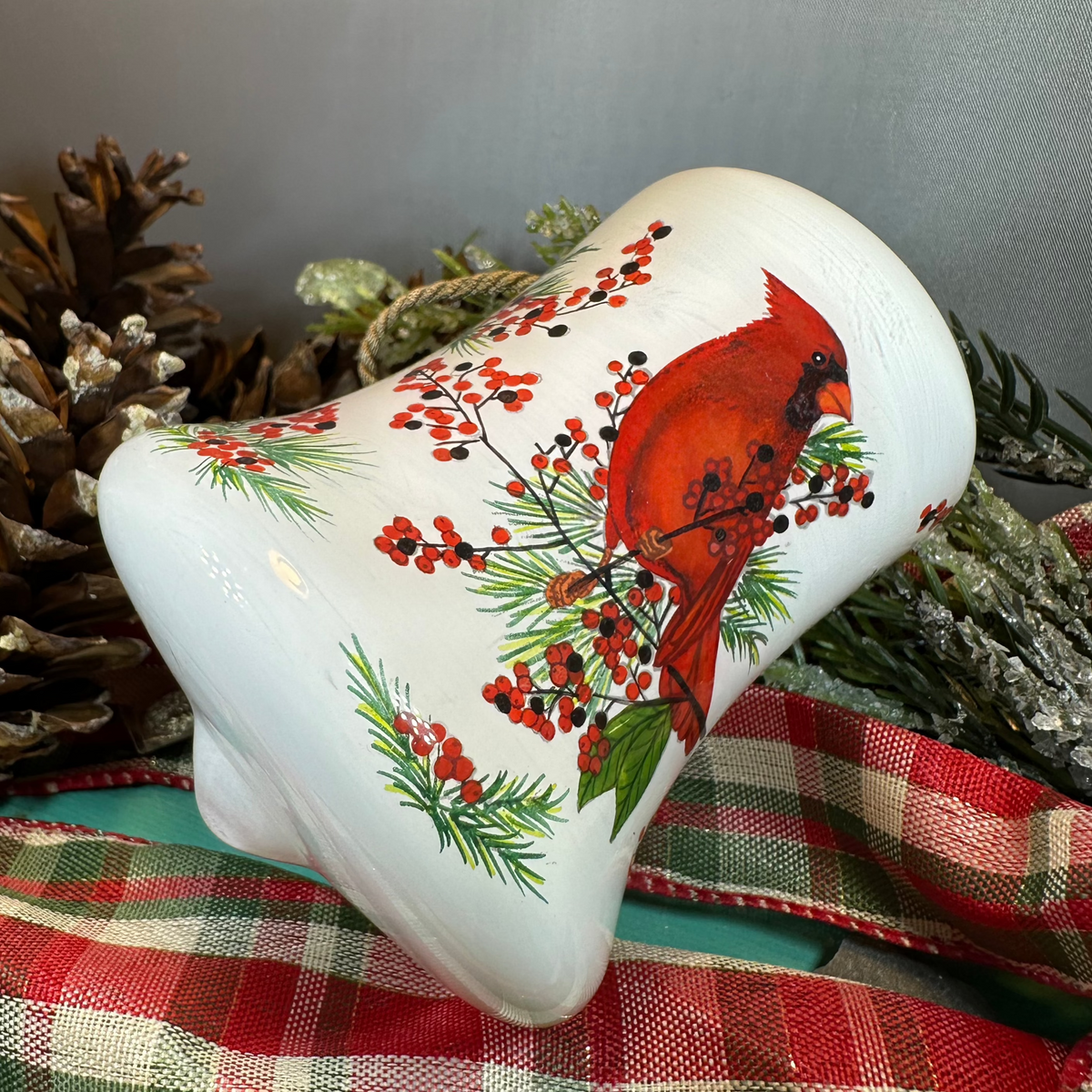 Winter Berries Cardinal Ornament | Gifts | Wiccan Center