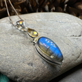 Briony Labradorite Necklace in Sterling Silver | Pendant | Wiccan Center