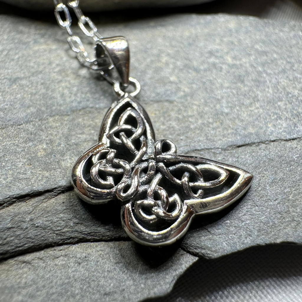 Petite Celtic Butterfly Necklace