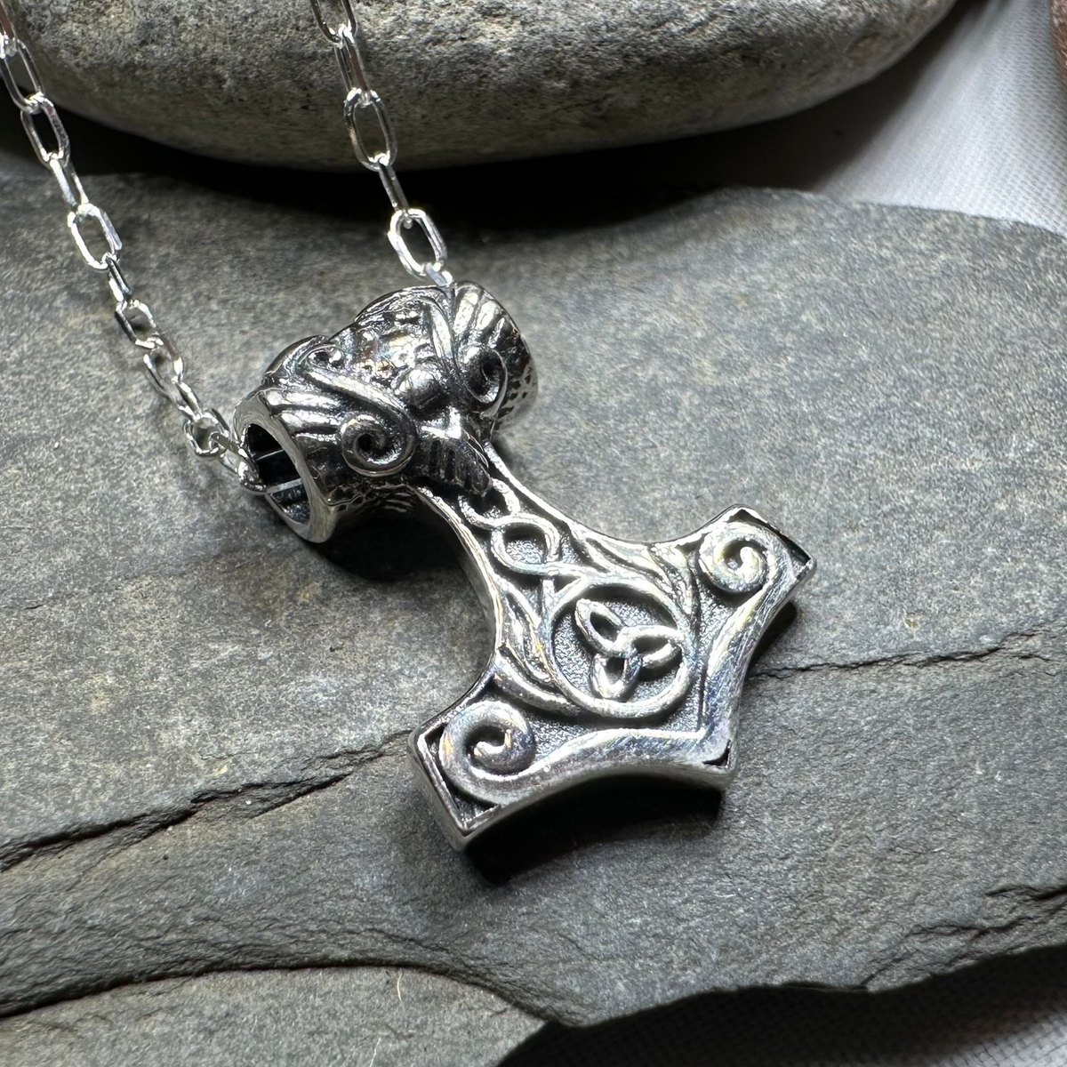 Petite Thor's Hammer Celtic Necklace | Pendant | Wiccan Center