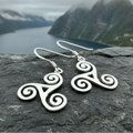 Malia Celtic Spiral Earrings | Dangle Earrings | Wiccan Center