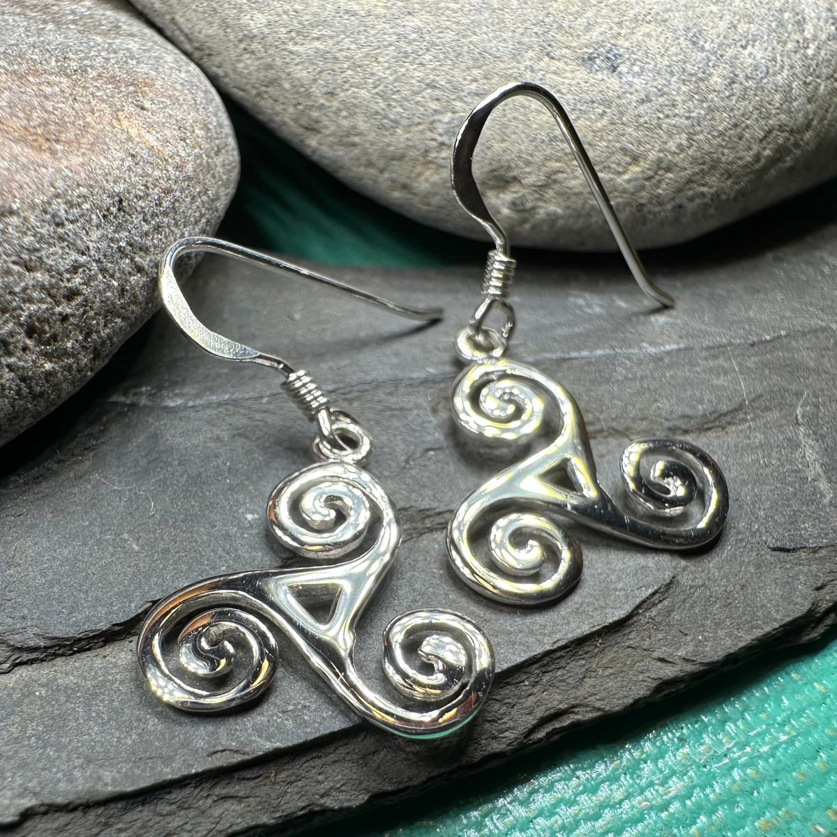Malia Celtic Spiral Earrings | Dangle Earrings | Wiccan Center