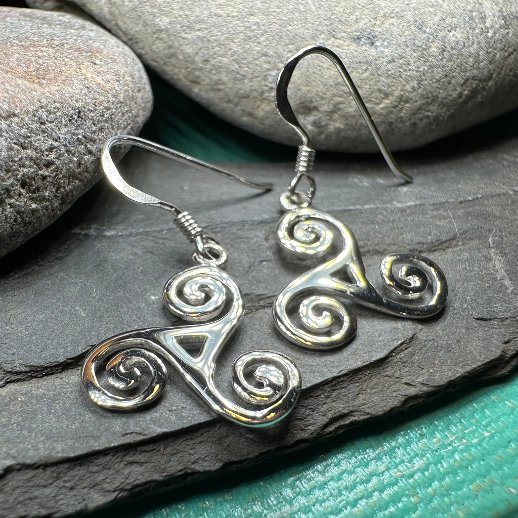 Malia Celtic Spiral Earrings | Dangle Earrings | Wiccan Center