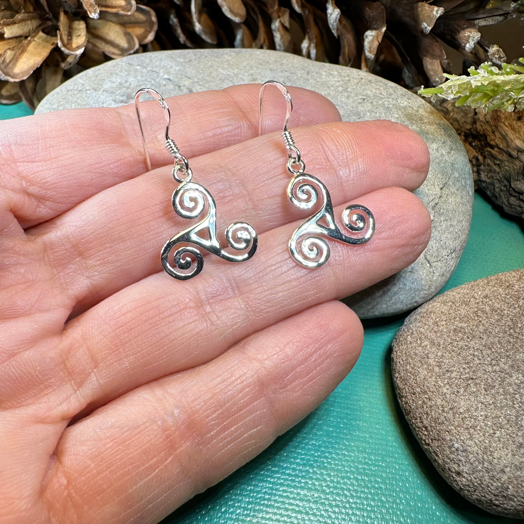 Malia Celtic Spiral Earrings | Dangle Earrings | Wiccan Center