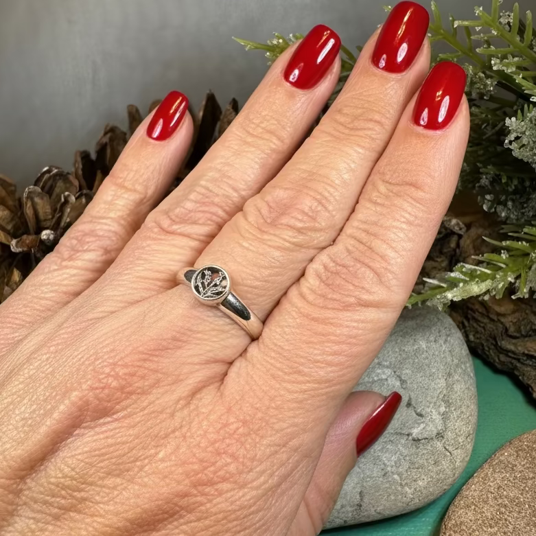 Nahla Petite Scottish Thistle Ring in Sterling Silver | Ring | Wiccan Center