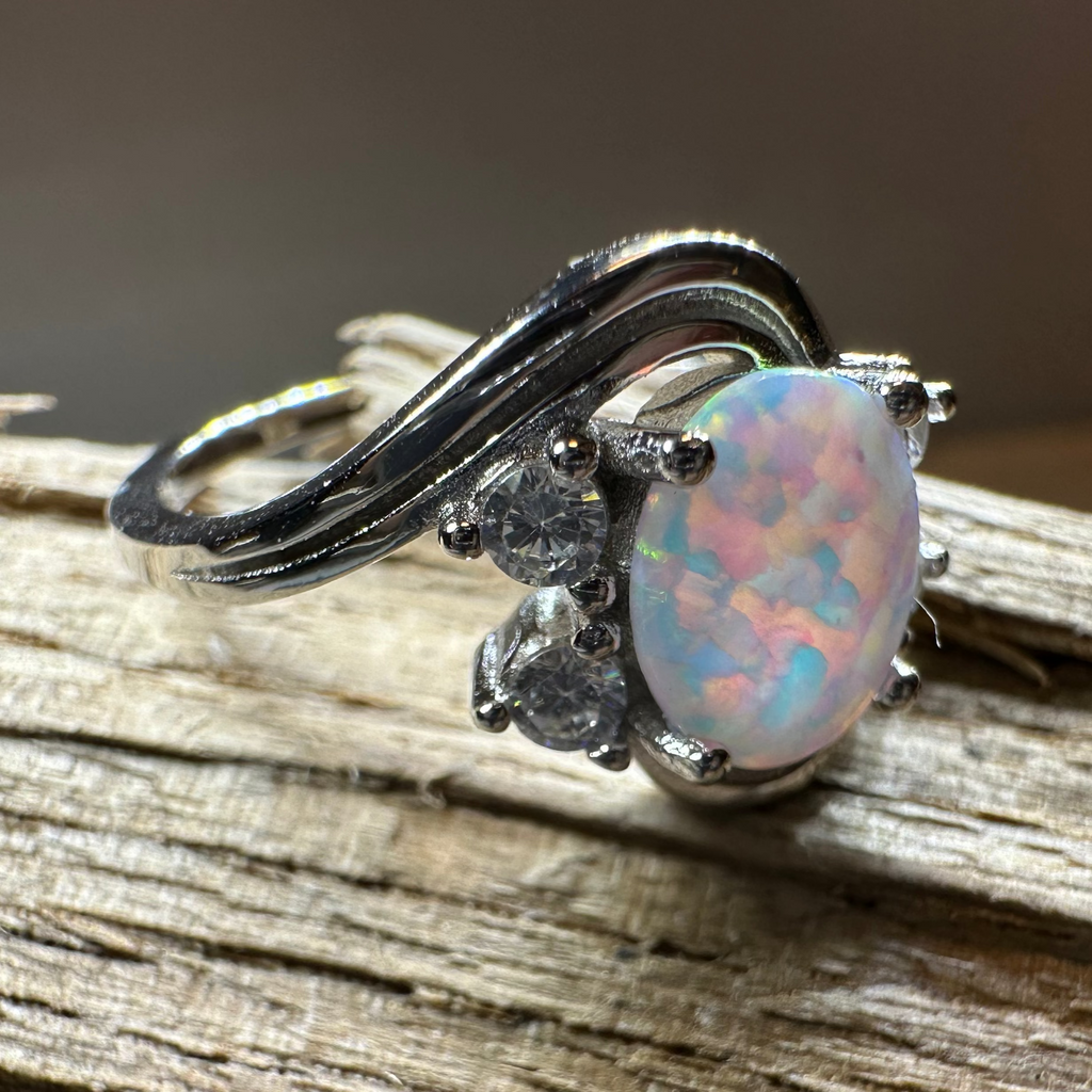Seafoam Opal Celtic Ring | Ring | Wiccan Center
