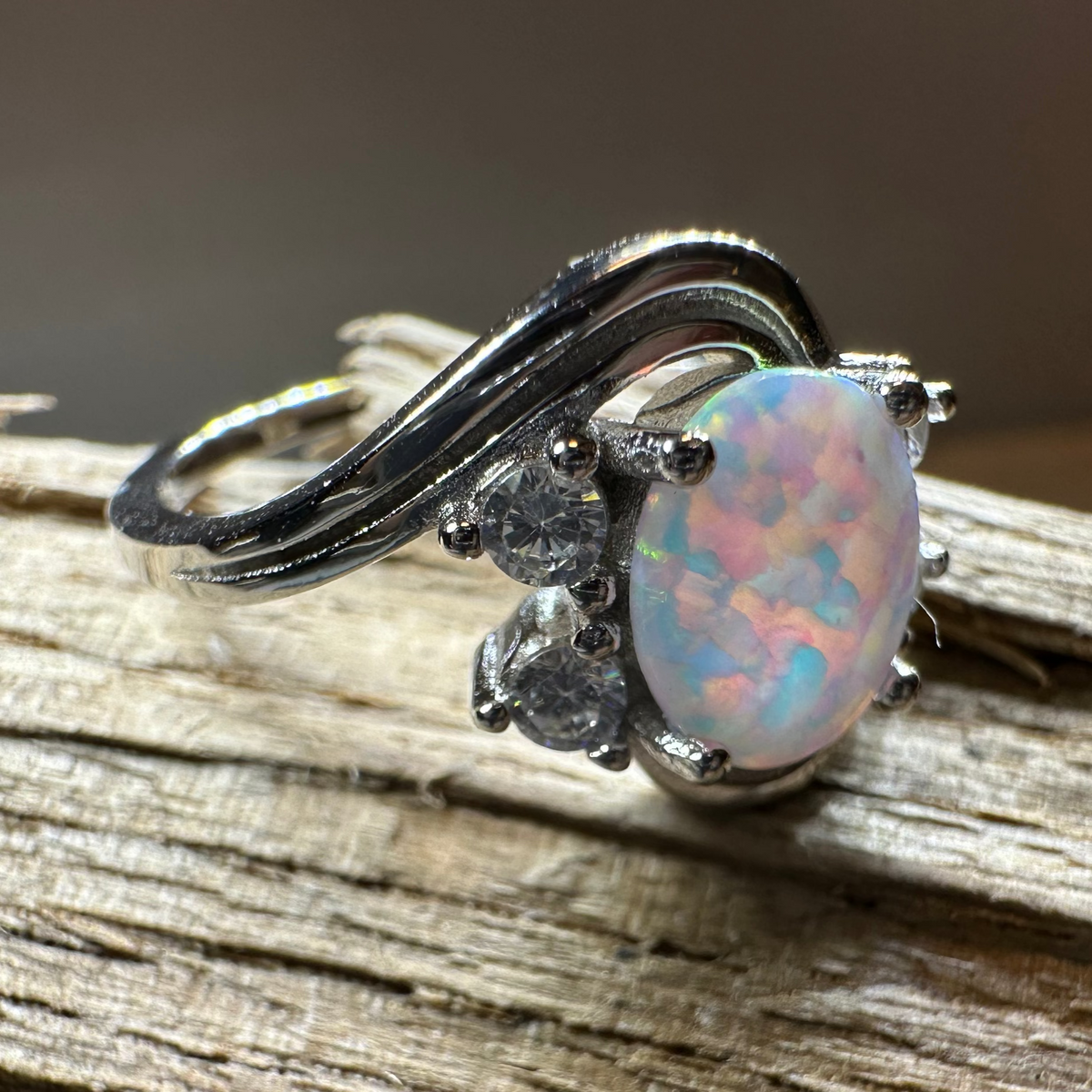 Seafoam Opal Celtic Ring | Ring | Wiccan Center