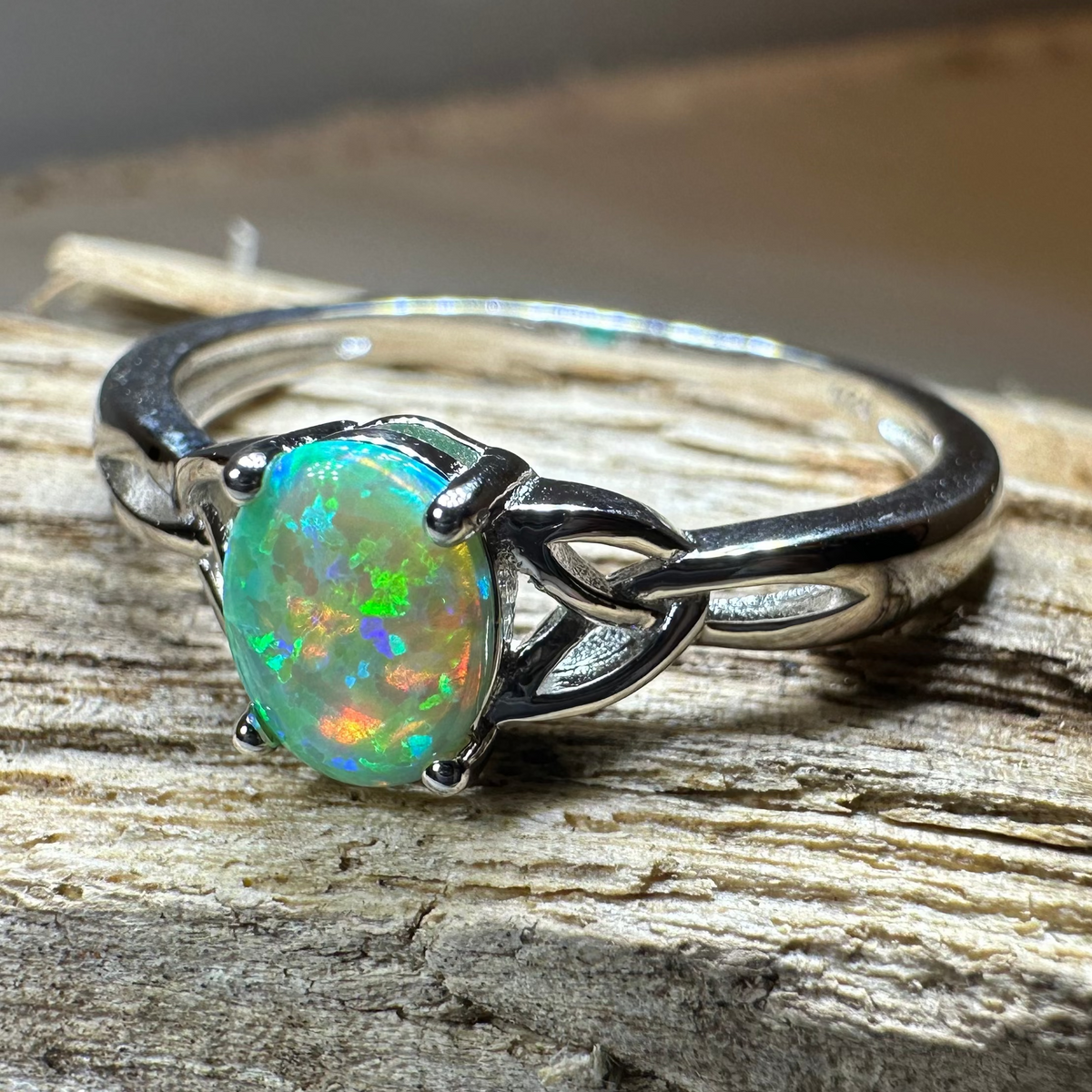 Irish Rain Celtic Ring in Sterling Silver