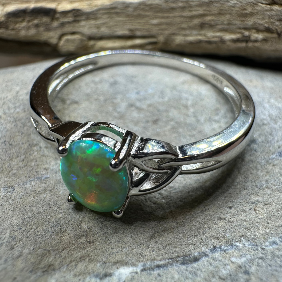 Irish Rain Celtic Ring in Sterling Silver