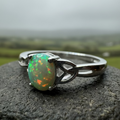 Irish Rain Celtic Ring in Sterling Silver