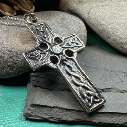 Liam Celtic Cross Necklace in Sterling Silver | Pendant | Wiccan Center