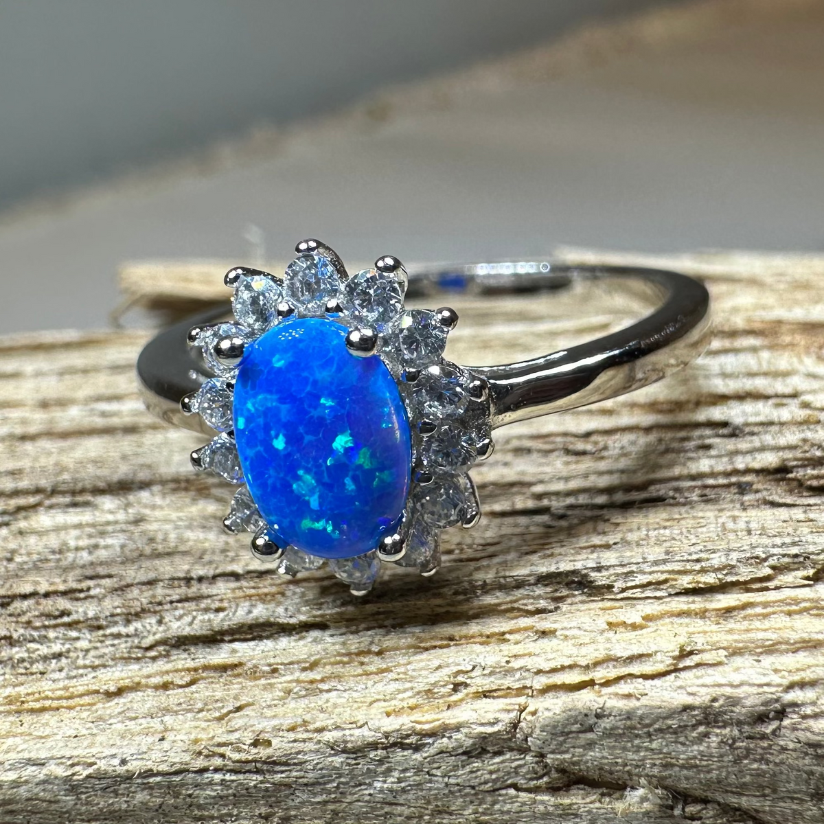 Leanni Opal Celtic Ring in Sterling Silver | Ring | Wiccan Center