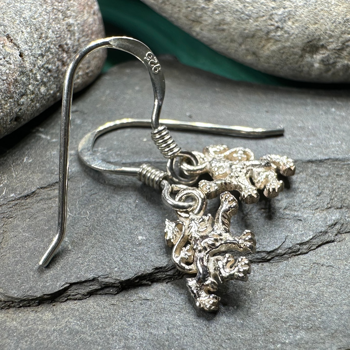 Petite Scotland Lion Earrings | Dangle Earrings | Wiccan Center