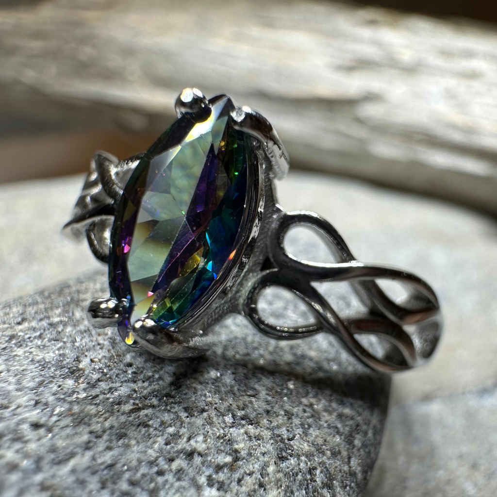 Eloise Celtic Mystic Topaz Ring