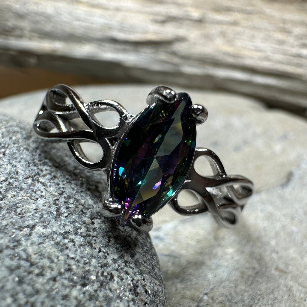 Eloise Celtic Mystic Topaz Ring