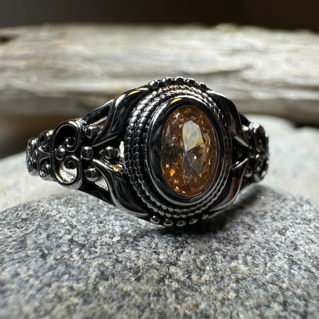 Romantic Celtic Knot Ring in Sterling Silver