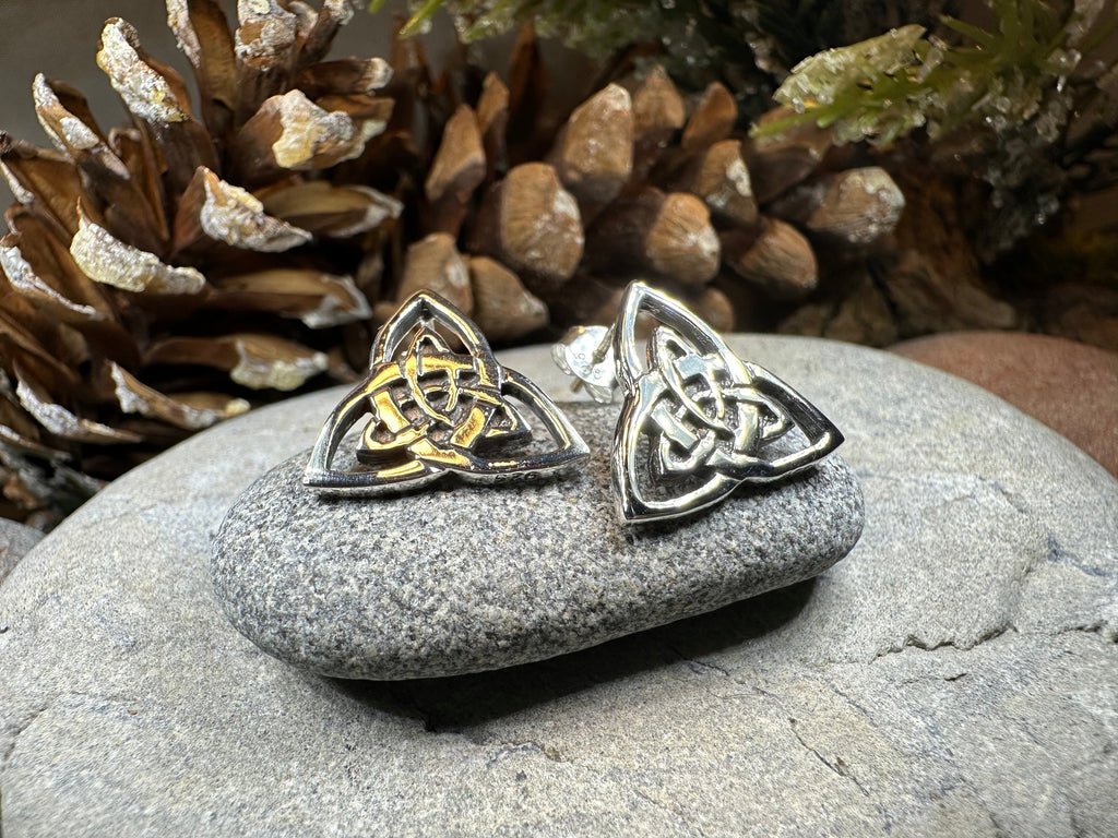 Linden Trinity Knot Post Earrings | Post Earrings | Wiccan Center