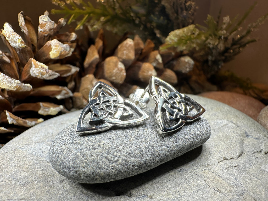 Linden Trinity Knot Post Earrings | Post Earrings | Wiccan Center