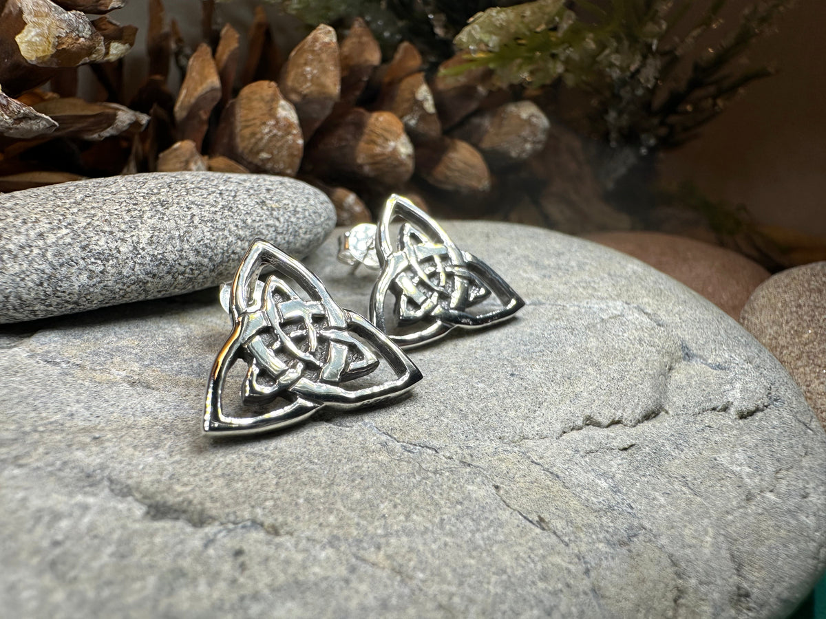 Linden Trinity Knot Post Earrings | Post Earrings | Wiccan Center