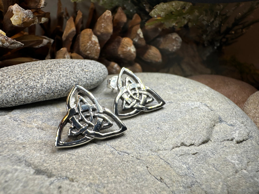 Linden Trinity Knot Post Earrings | Post Earrings | Wiccan Center