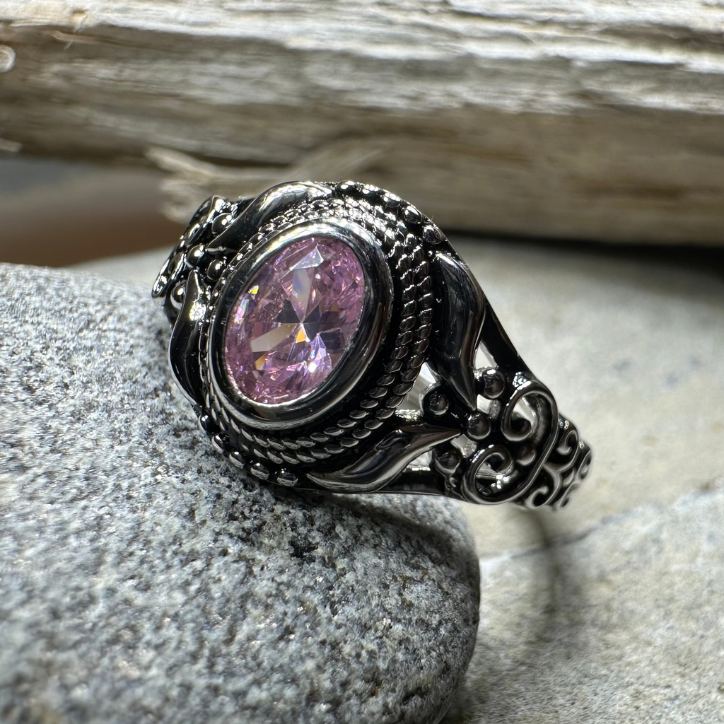 Romantic Celtic Knot Ring in Sterling Silver
