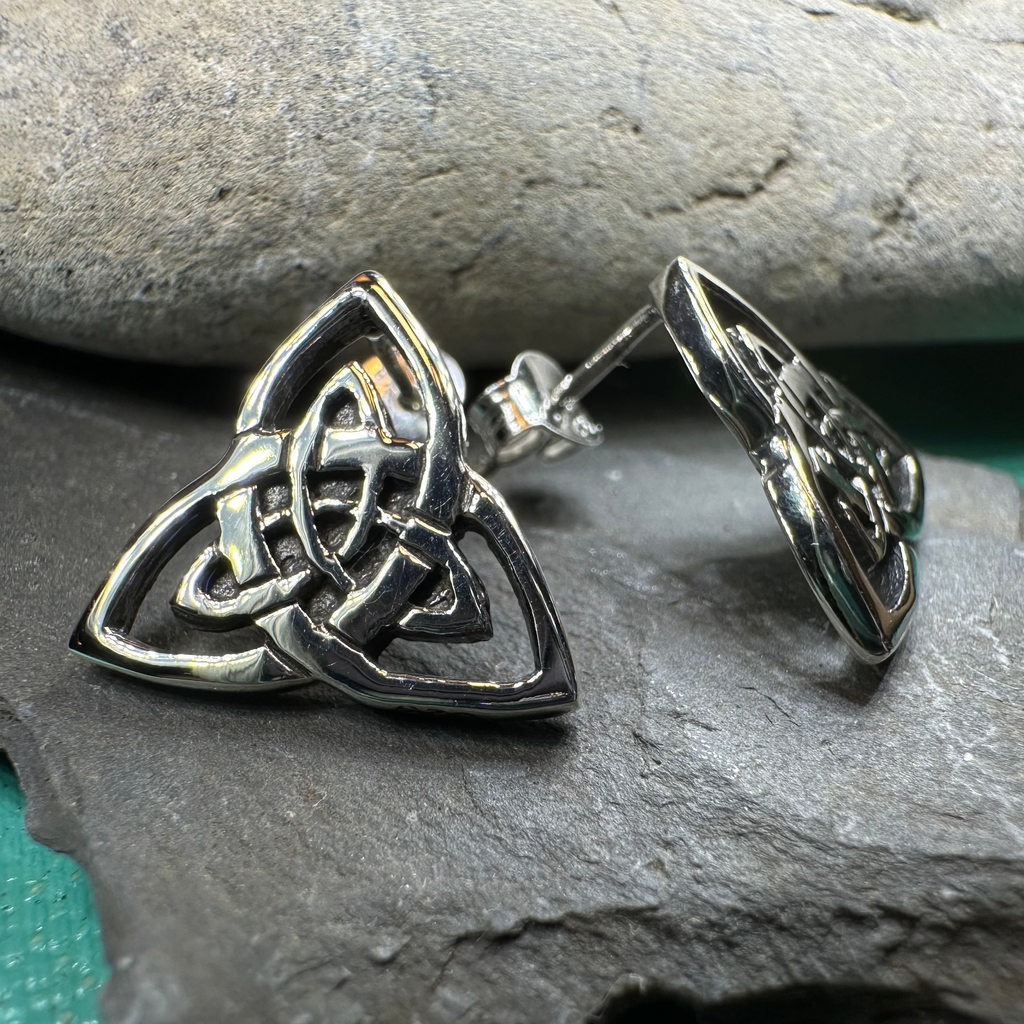Linden Trinity Knot Post Earrings | Post Earrings | Wiccan Center