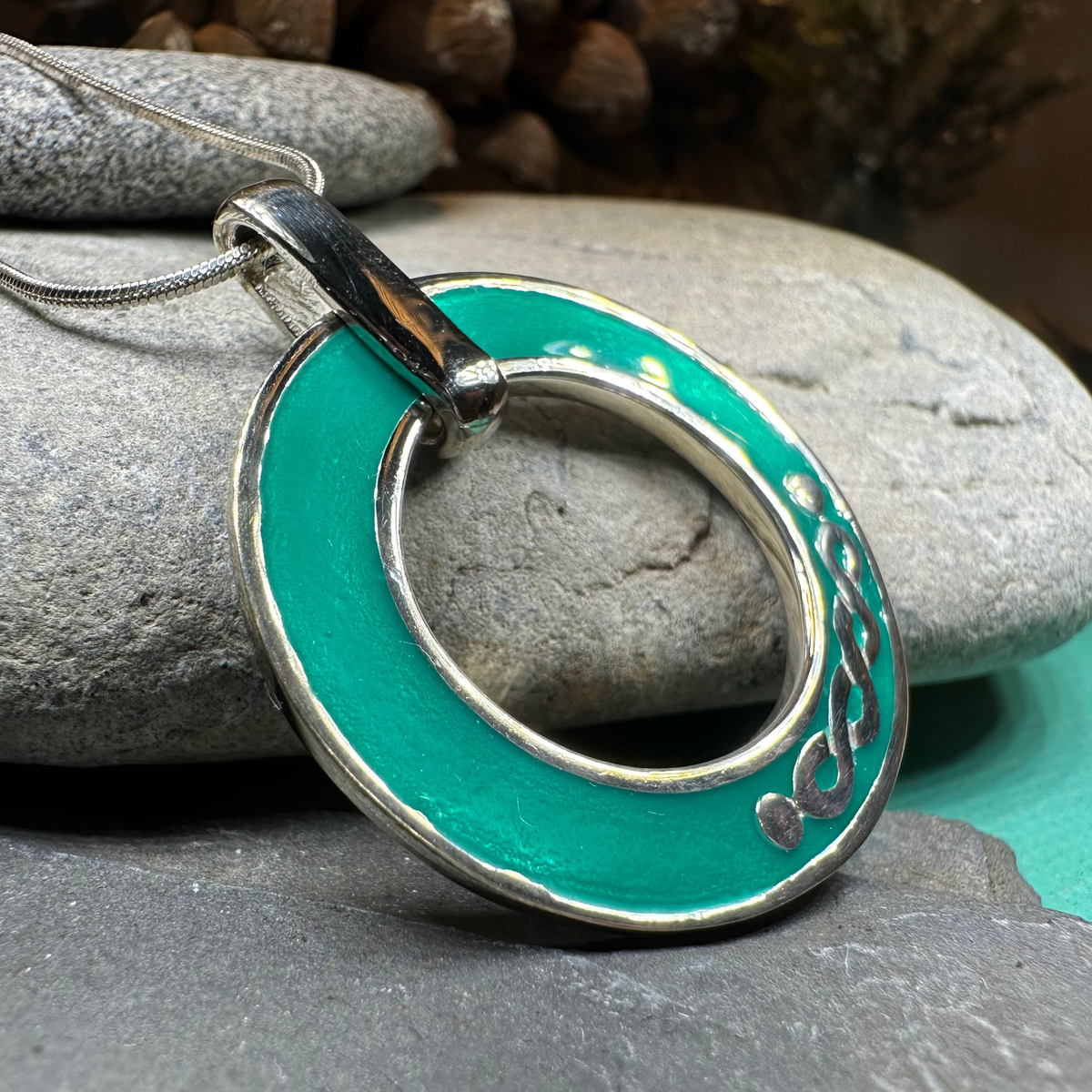 Seaside Celtic Knot Necklace - Handmade in Scotland | Pendant | Wiccan Center