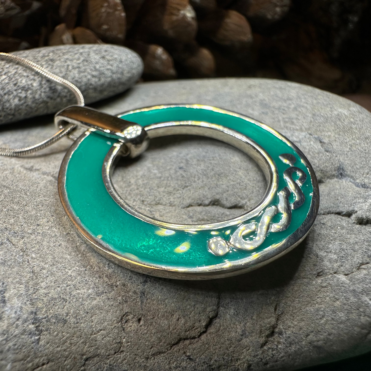 Seaside Celtic Knot Necklace - Handmade in Scotland | Pendant | Wiccan Center