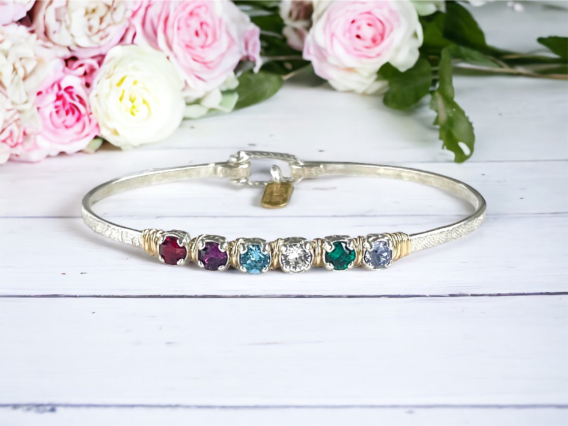 Custom Mothers Birthstone Bracelet Mid-Sized | Bracelet | Wiccan Center