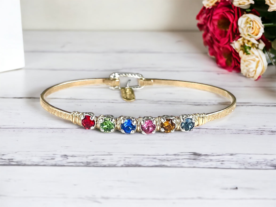 Custom Mothers Birthstone Bracelet Mid-Sized | Bracelet | Wiccan Center