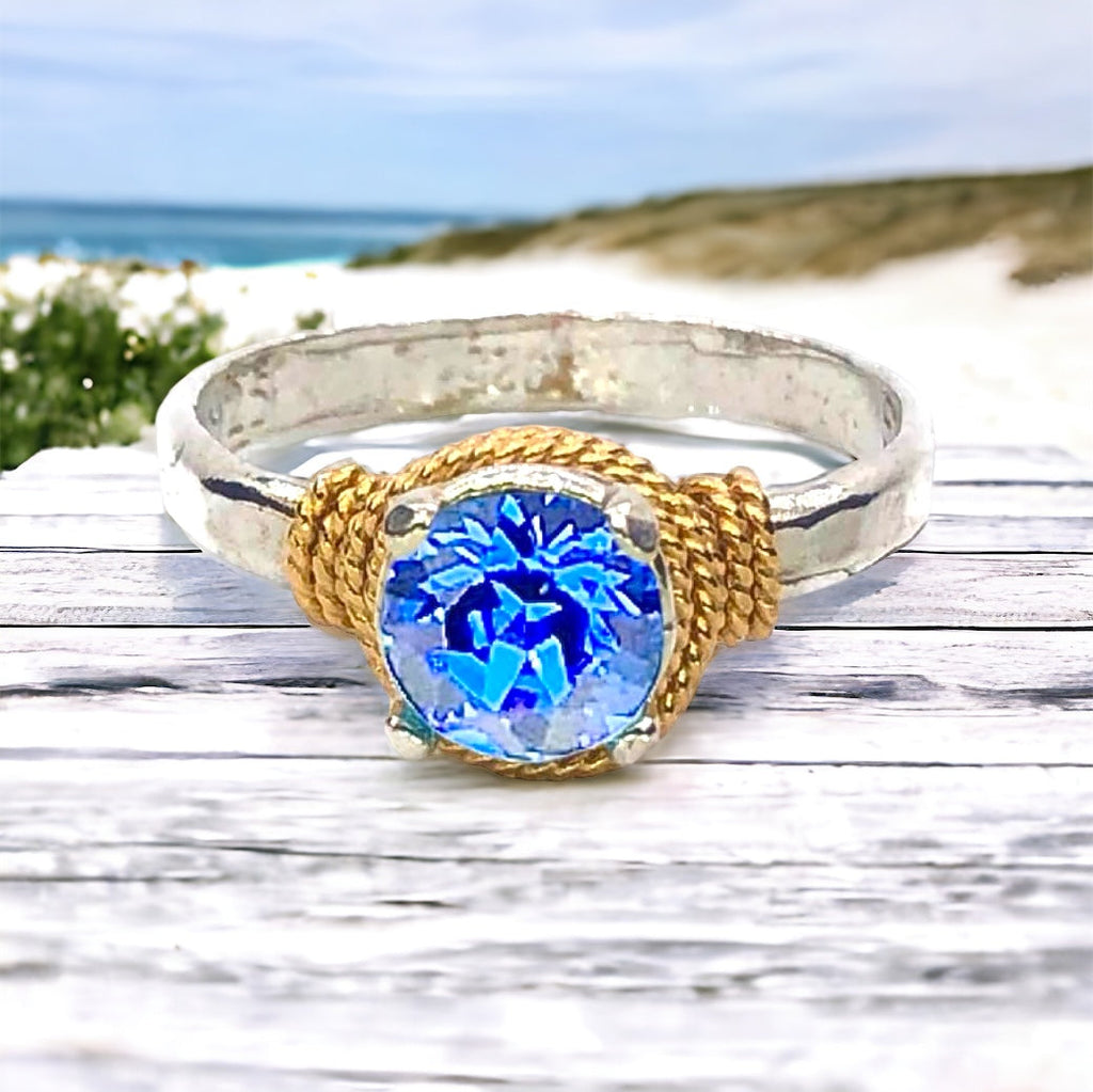 Hand Hammered Birthstone Ring | Rings | Wiccan Center