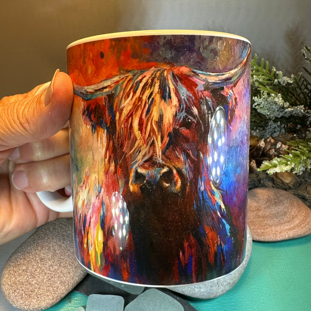 Sue Gardner Scottish Highland Cow Mug | Gifts | Wiccan Center