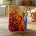 Rainbow Highland Cow Mug | Gifts | Wiccan Center