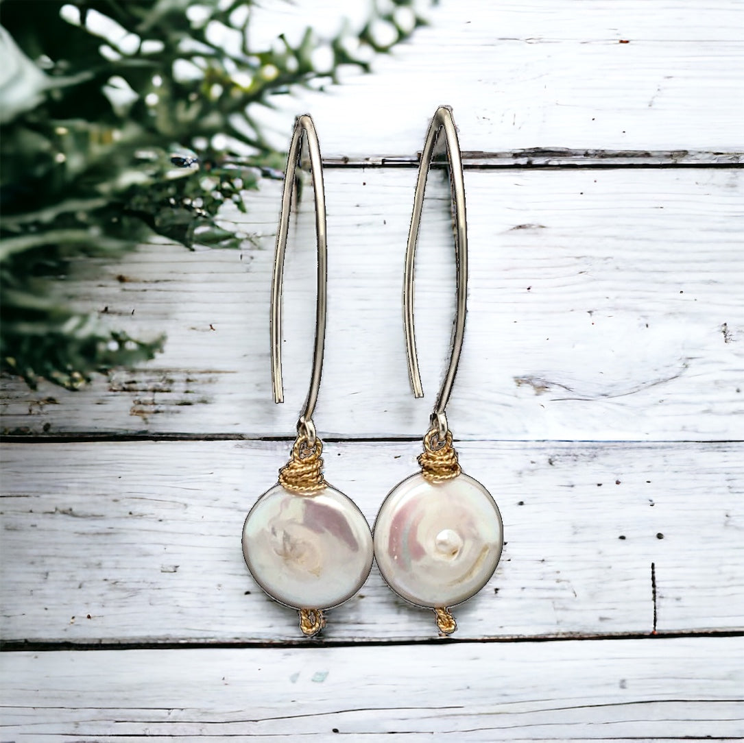 Luna Pearl Earrings | Earrings | Wiccan Center