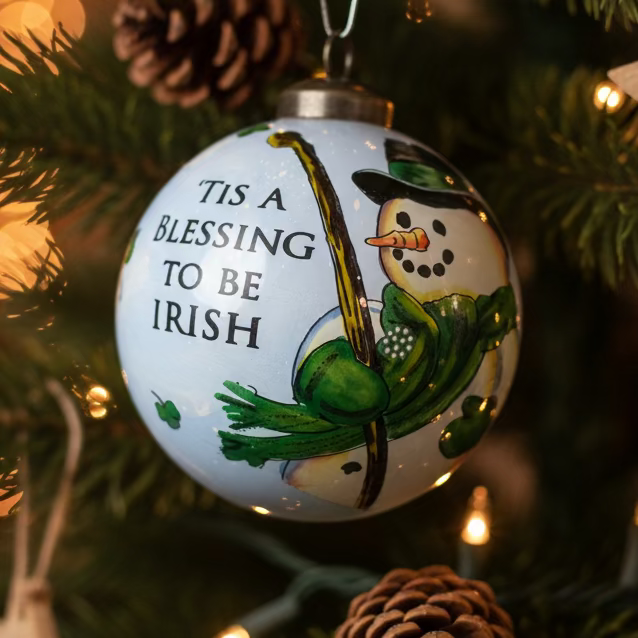 Tis A Blessing To Be Irish Snowman Ornament | Gifts | Wiccan Center