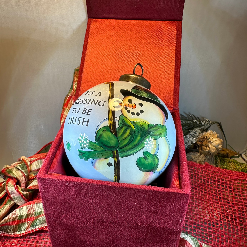 Tis A Blessing To Be Irish Snowman Ornament | Gifts | Wiccan Center