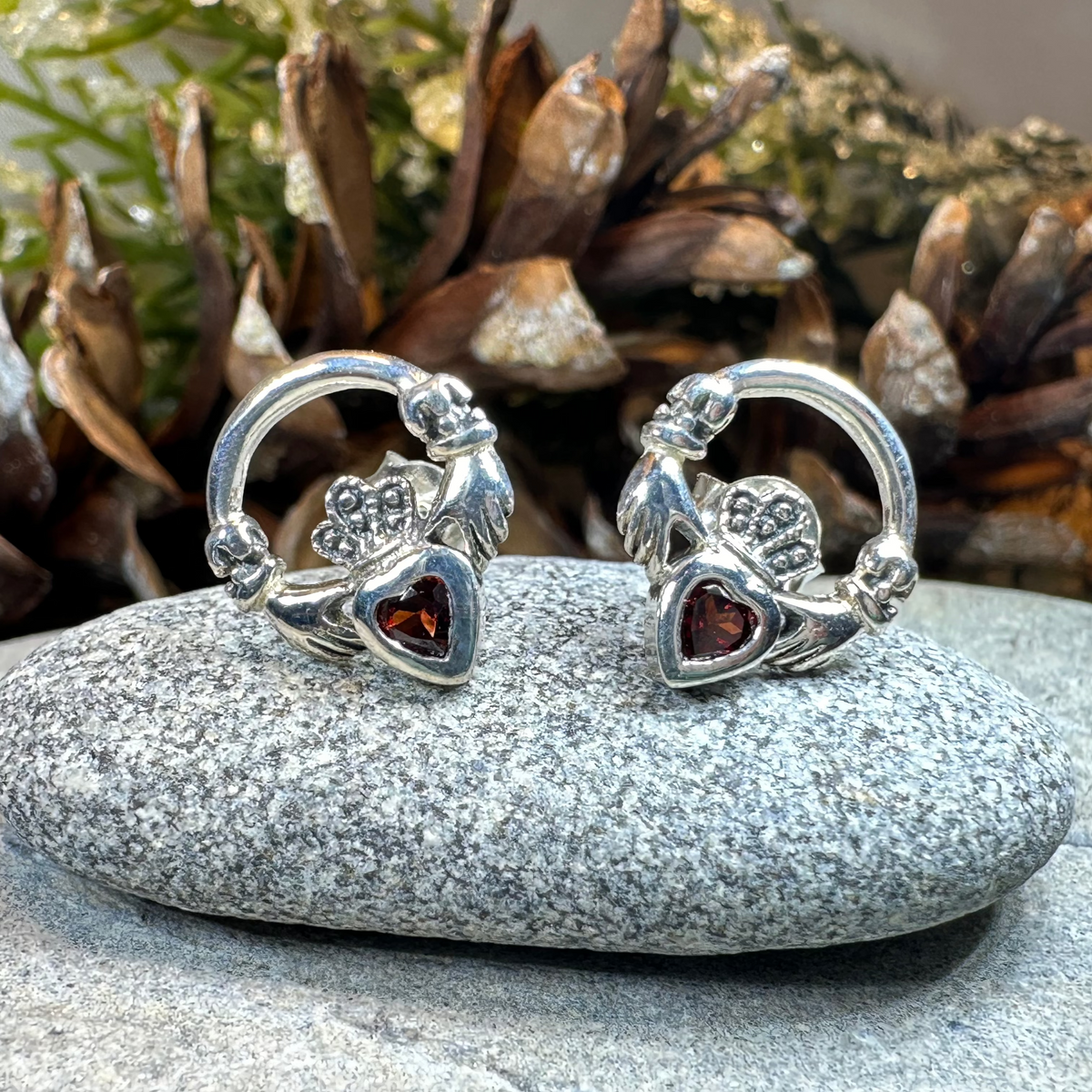 Cheerful Irish Claddagh Earrings