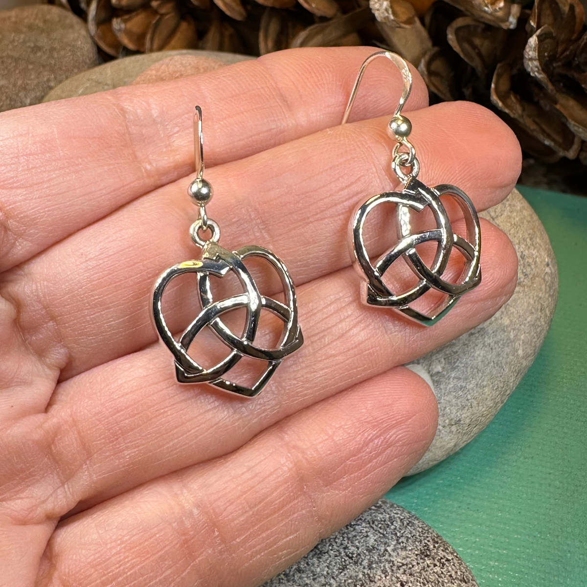 Trinity Love Knot Earrings | Dangle Earrings | Wiccan Center