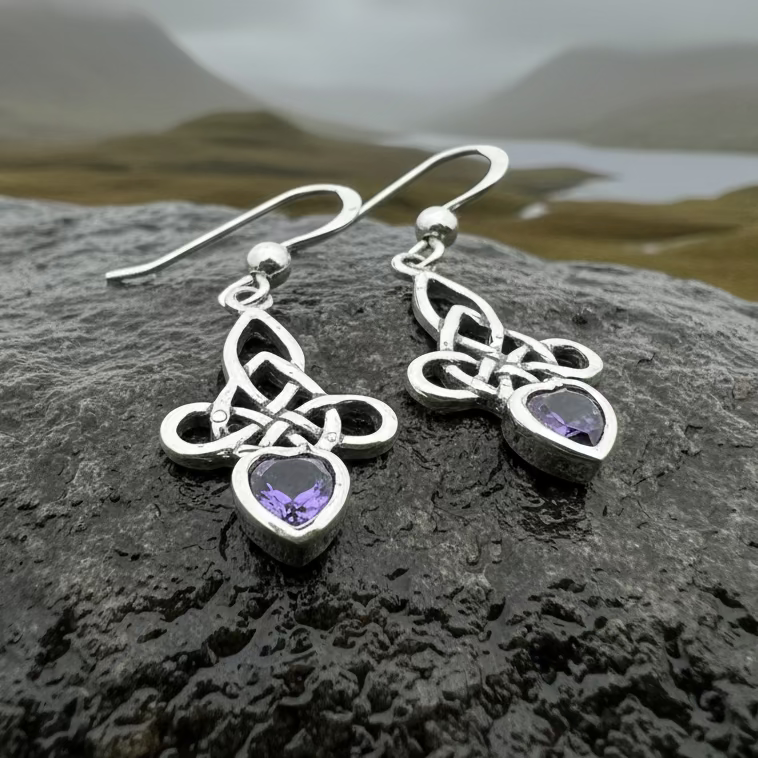 Brigid Celtic Knot Earrings | Dangle Earrings | Wiccan Center