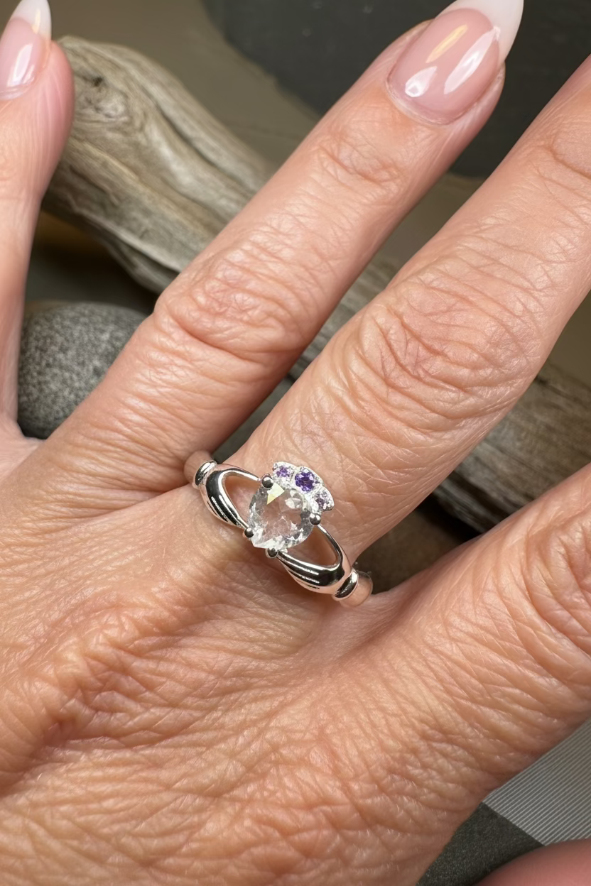 Ardor Irish Claddagh Ring in Sterling Silver