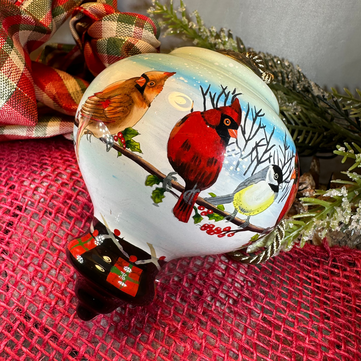 Friends Gather Cardinals Ornament | Gifts | Wiccan Center